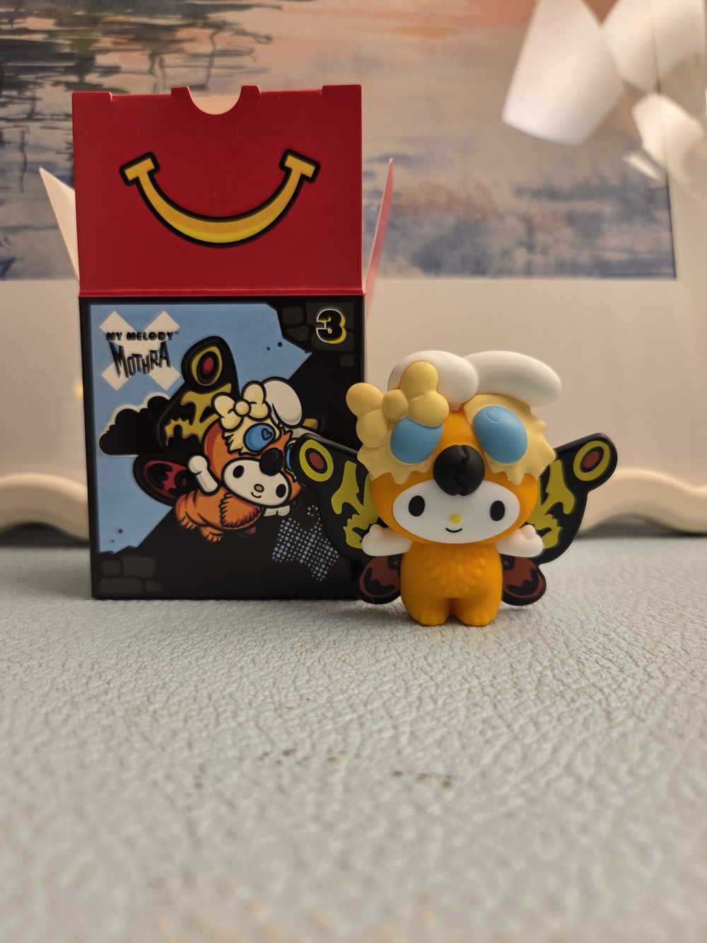 Mcdonalds X Hello Kitty Godzilla Toys - #3 MY MELODY X MOTHRA